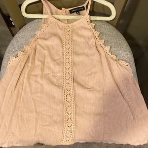 Kendall & Kylie blush pink halter top